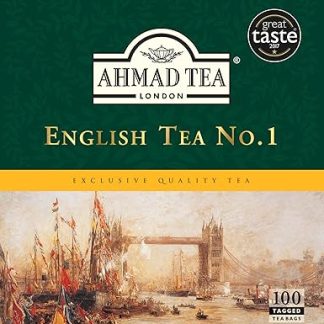 Ahmad Tea English Tea No.1 Tagged Teabags, 100 Count,3922-1
