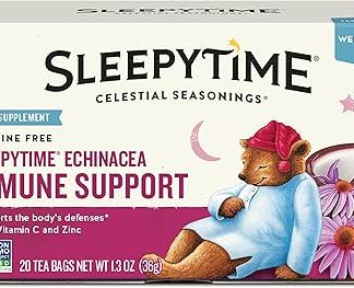 Celestial Seasonings Wellness Tea, Sleepytime® Echinacea Immune Support, Caffeine Free, 20 Tea Bags, 1.3 oz (36 g)