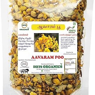 DIETS ORGANICS Dried Avarampoo Flower/Aavartaki/Tarwarm Raw - 250 Gms Pack Of 1