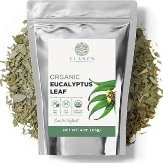 Organic Eucalyptus Leaf Tea 4 oz. (113g), USDA Organic Eucalyptus Tea, Eucalipto Hojas Naturales, Eucalipto Leaves, Eucalyptus Leaves Dried Real, Te De Eucalipto, Eaucalyptus, Calyptus, Cut & Sifted