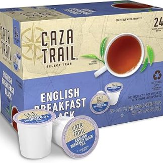 Caza Trail Tea, English Breakfast Black Tea, 24 Single Serve Cups