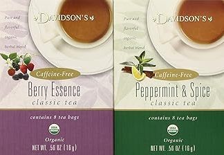 Davidson's Tea Assorted Herbal, 8-Count Tea Bags (Pack of 12)