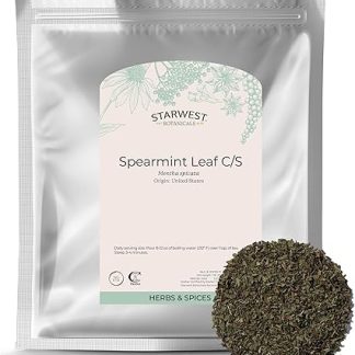 Starwest Botanicals Spearmint Leaves Cut/Sifted, 1 LB | For Tea, Cooking, & More