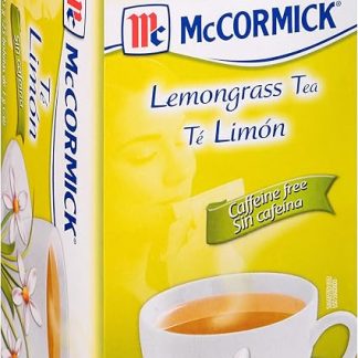McCormick 25 Count Caffeine Free Lemongrass Tea Bags, 0.89 oz (Pack of 6)