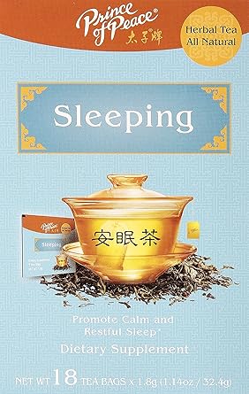 Prince of Peace Sleeping Tea, 18 Tea Bags – Herbal Tea Bags for Sleep Support – Bedtime Tea – Prince of Peace – Herbal Sleep Aid – Valerian Root Tea